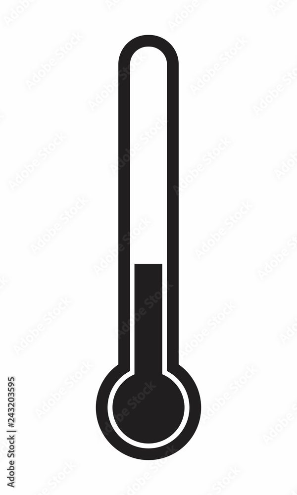 Thermometer icon illustration Thermometer icon illustration