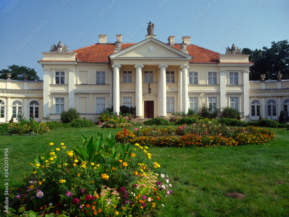 Wielkopolska region, Poland - June, 2010: Smielow - palace and Adam Mickiewicz Museum
