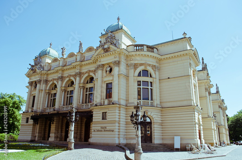 Building of Juliusz Slowacki Theater in Krakow, Poland