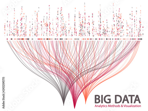 Big data visualization concept vector.