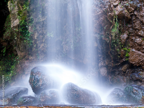  Water pouring from the waterfall