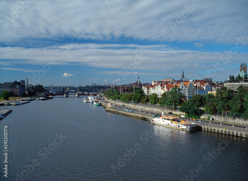Odra river, Szczecin, Poland