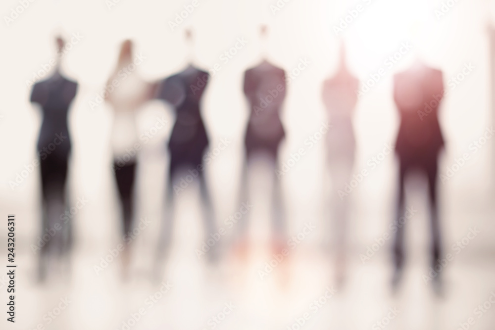 business background.a group of business people standing in the o - obrazy, fototapety, plakaty 