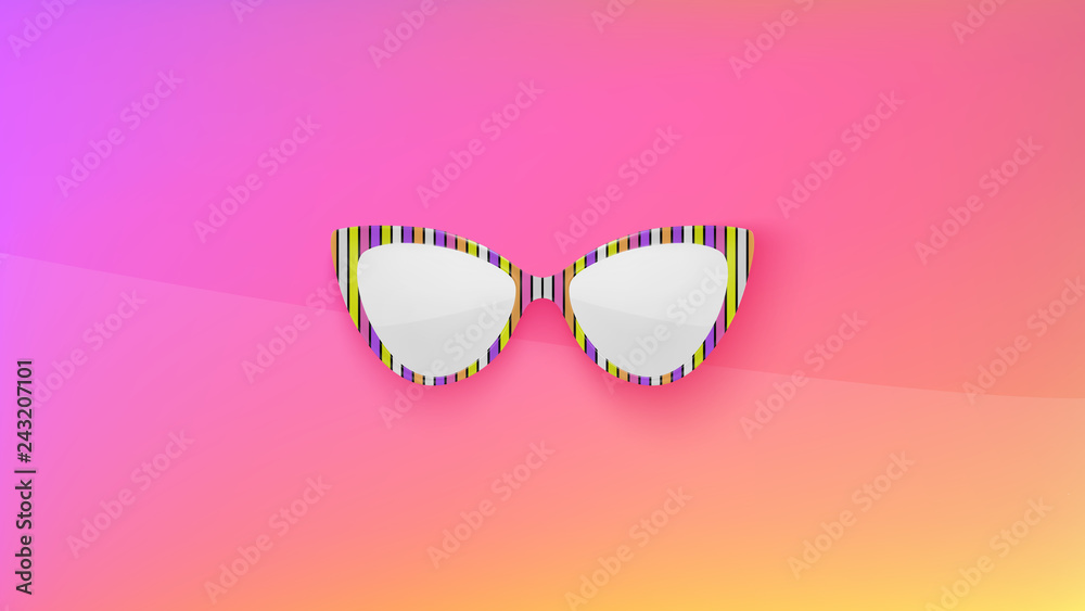 Sunglasses wallpaper. Trendy colors. Fashion background. Summer