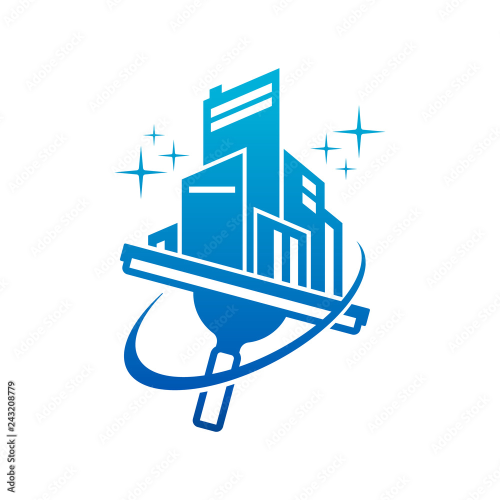 Window Washing Cleaning Logo Icon Window Washing Cleaning Logo Icon