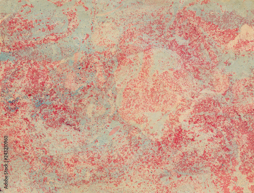 Stains of paint on paper. The texture of the splashes and spots of paint. EBRU- Ancient oriental drawing technique. Chaotic abstract organic design. Marbleized. © Piotr