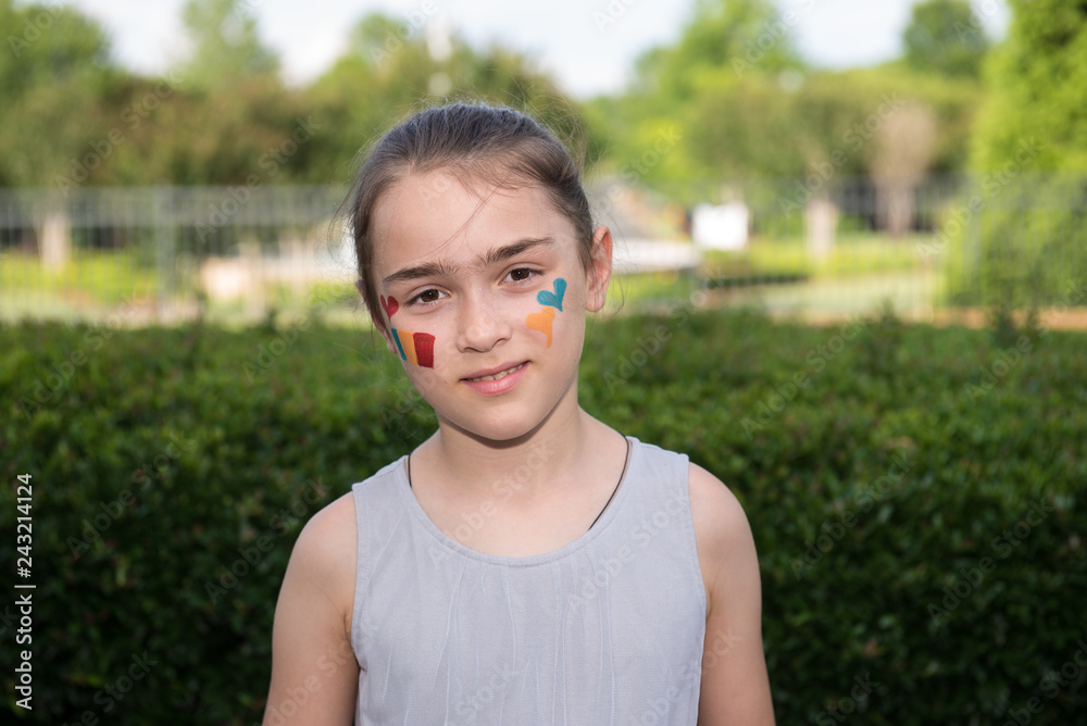 Fototapeta premium Girl with Face Painting