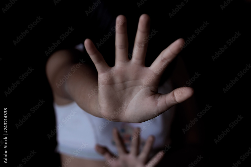 Obraz premium Stop sexual harassment and violence against women, rape and sexual abuse concept.