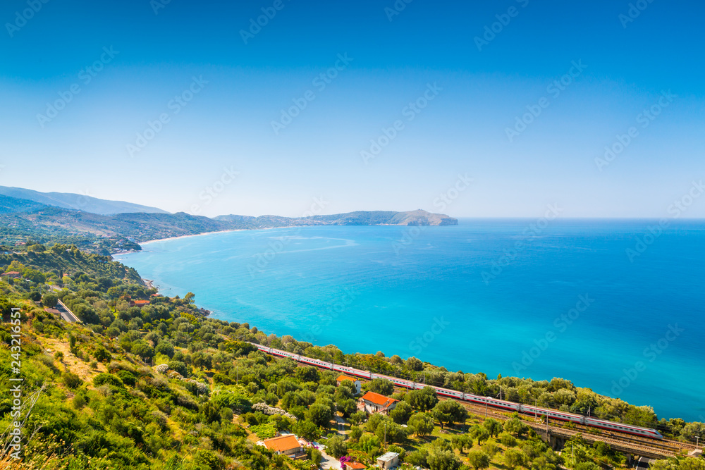 Naklejka premium Cilentan Coast, Salerno, Campania, southern Italy