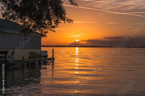 Sunset over Lake