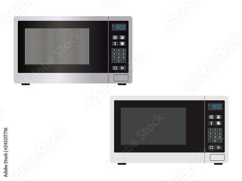Abstract microwave, isolated on a white background - vector illustration