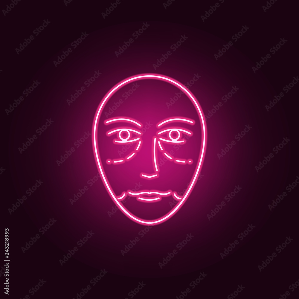 Antiaging face Botox icon. Elements of anti agies in neon style icons. Simple icon for websites, web design, mobile app, info graphics Antiaging face Botox icon. Elements of anti agies in neon style icons. Simple icon for websites, web design, mobile app, info graphics