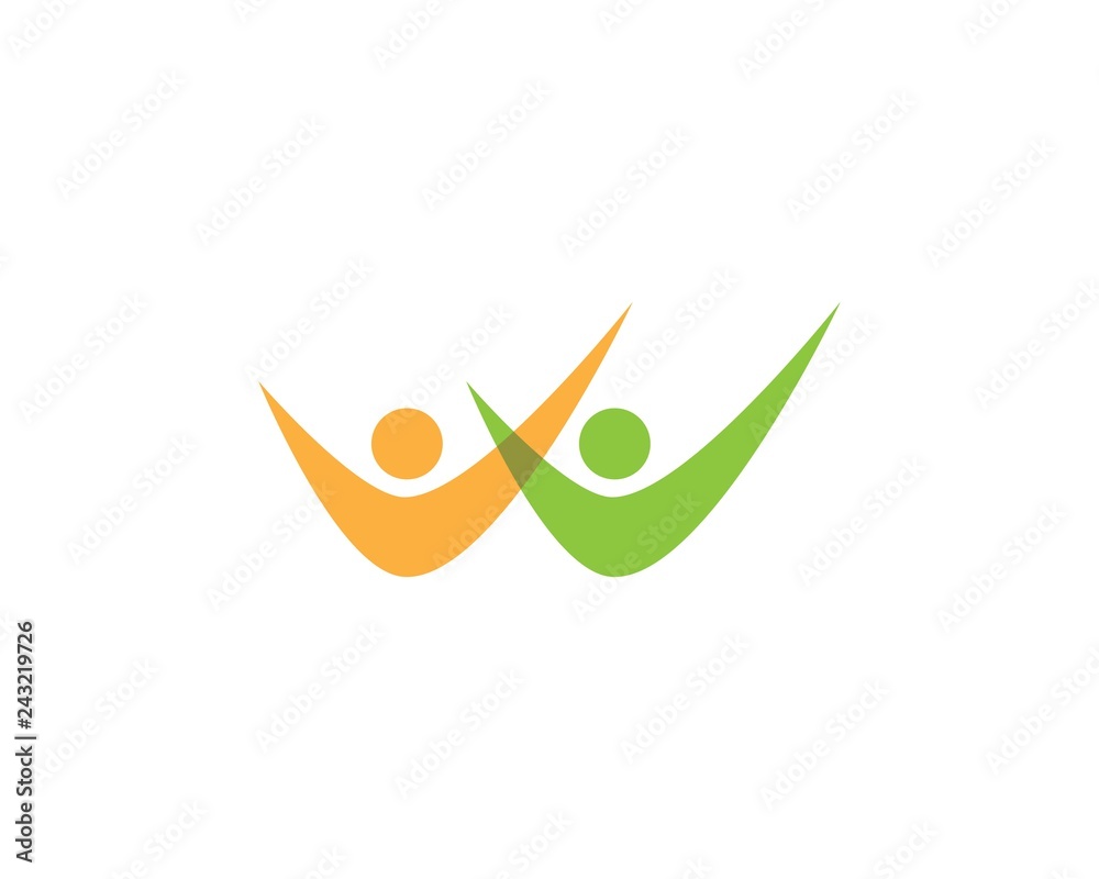 Fototapeta premium community care Logo