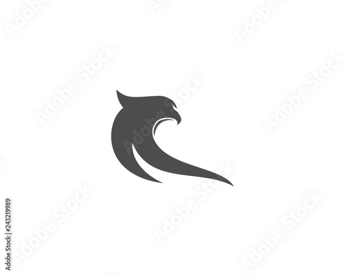 Falcon Eagle Bird Logo Template