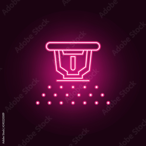 fire sprinkler icon. Elements of Sprinkler in neon style icons. Simple icon for websites, web design, mobile app, info graphics