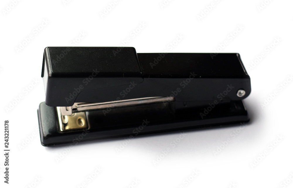 Shiny black metal stapler Shiny black metal stapler