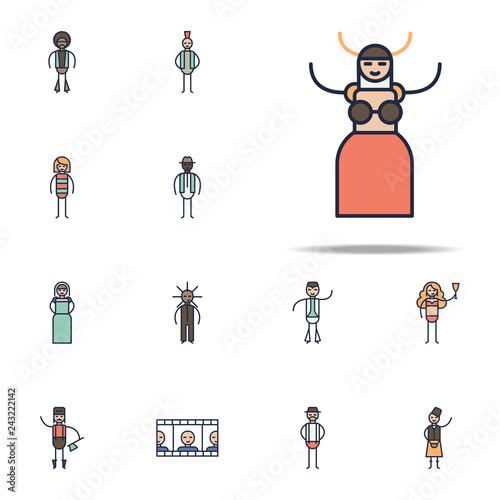 opera musician icon. Linear musical genres icons universal set for web and mobile