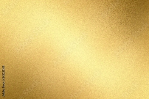 Glowing light brass metal wall texture, abstract pattern background