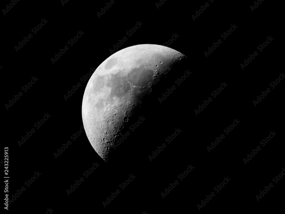 Waxing Crescent moon as background Waxing Crescent moon as background