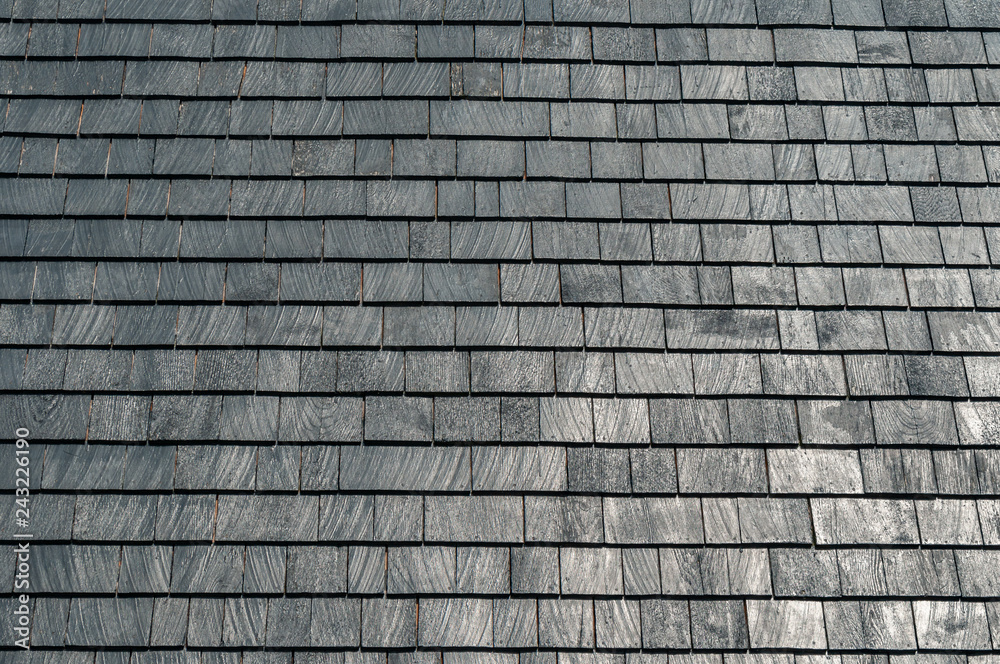 wall of a shingled building wall of a shingled building
