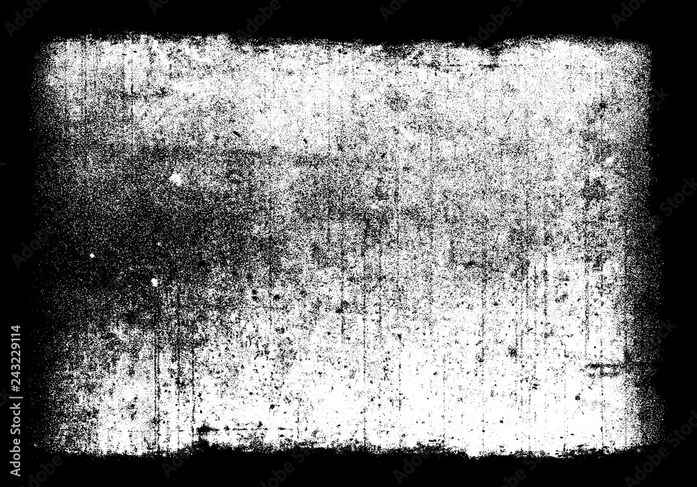 Abstract dirty or aging film frame. Dust particle and dust grain