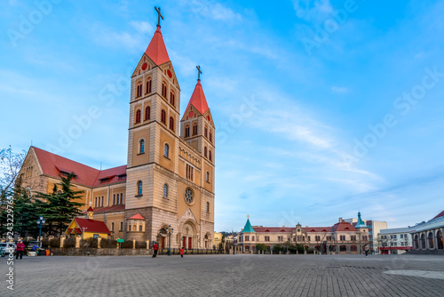 St. Mier s Cathedral in Qingdao  China..