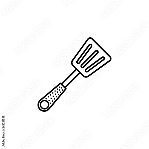 cooking spoon, kitchen turner, slotted turner icon. Element of kitchen utensils icon for mobile concept and web apps. Detailed cooking spoon, kitchen turner, slotted turner icon