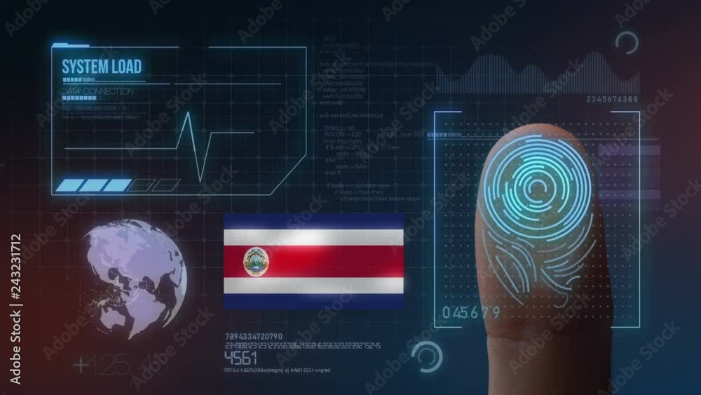 Finger Print Biometric Scanning Identification System. Costa Rica ...