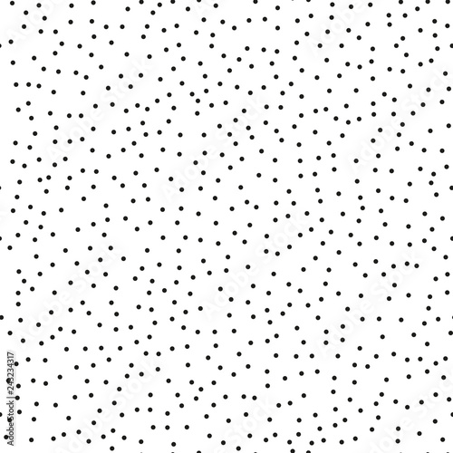 Pointillism low density seamless dots pattern. Abstract monochrome halftone. Just drop to swatches and enjoy EPS 10