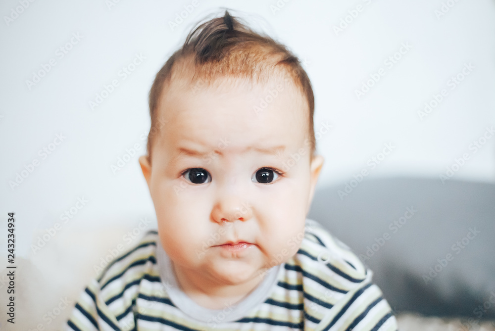 portrait of unhappy baby crying out loud portrait of unhappy baby crying out loud