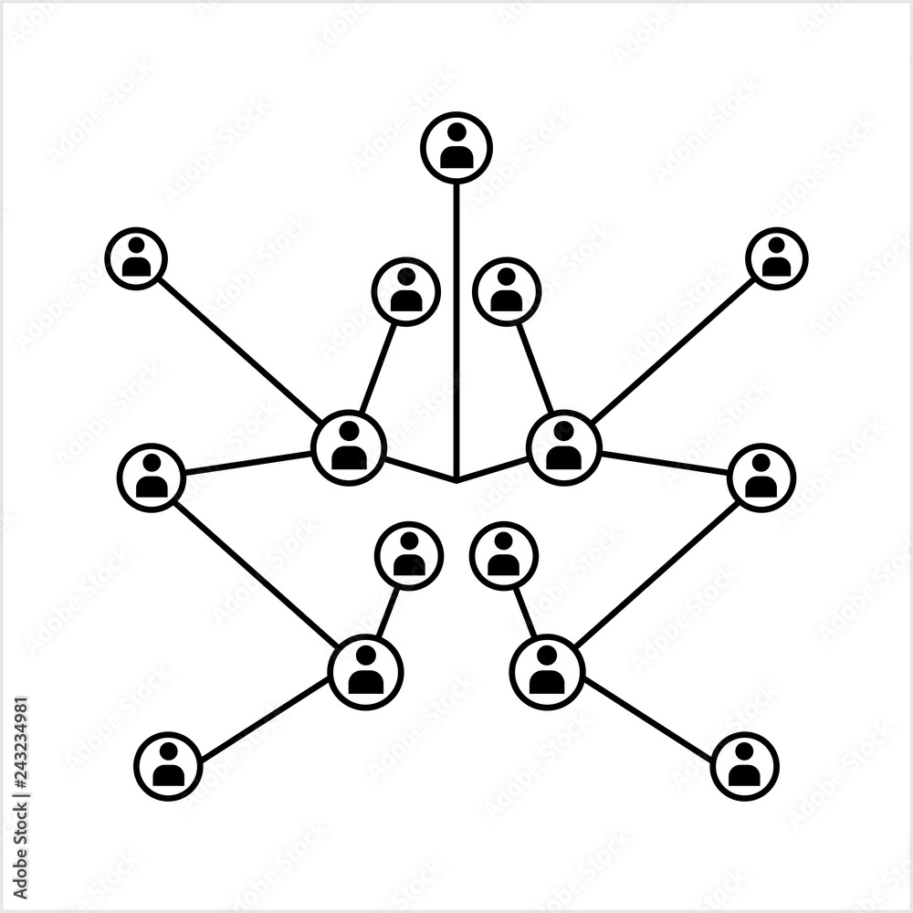 Network Connection, Hub, Social Network Isolated Flat Line Icon Design Network Connection, Hub, Social Network Isolated Flat Line Icon Design