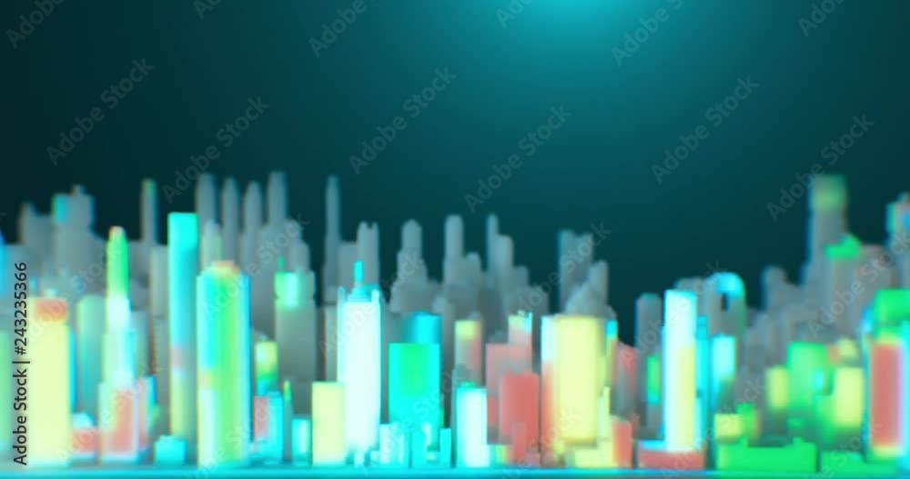 Projection mapping. Project city. Macro. 4K.
Projection mapping. Project city. Macro. 4K.