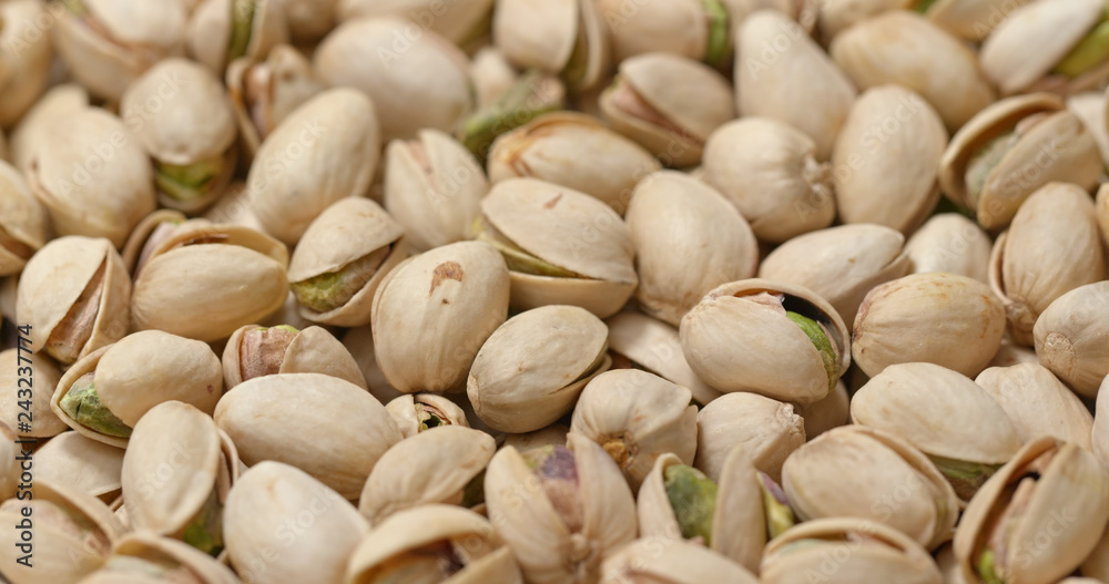 Pile of Baked pistachio