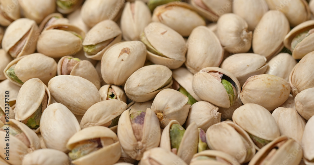 Group of Baked pistachio