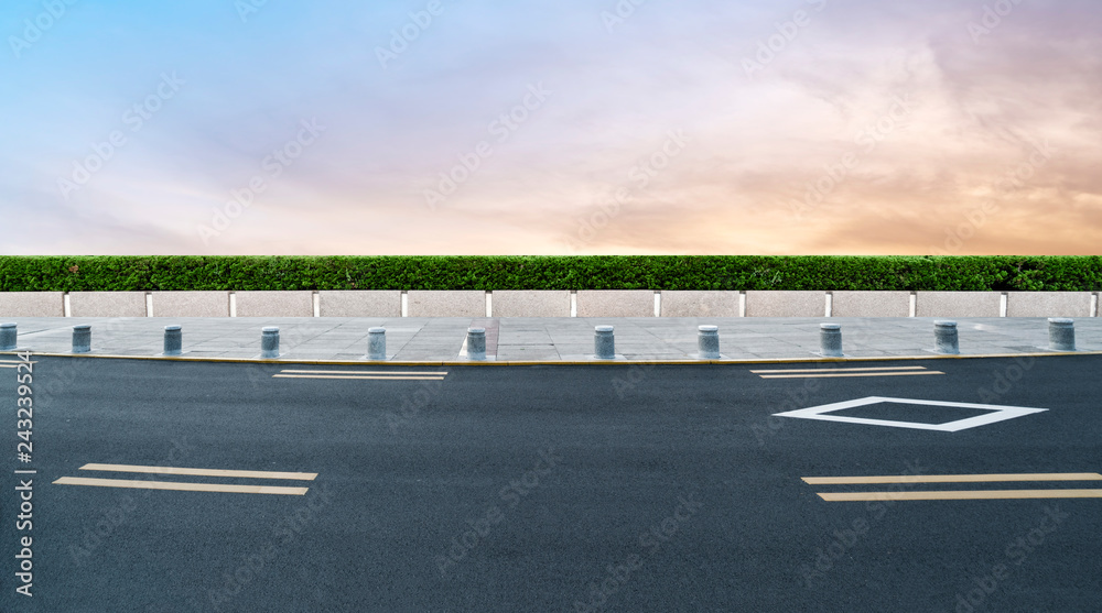Air highway asphalt road and beautiful sky scenery Air highway asphalt road and beautiful sky scenery