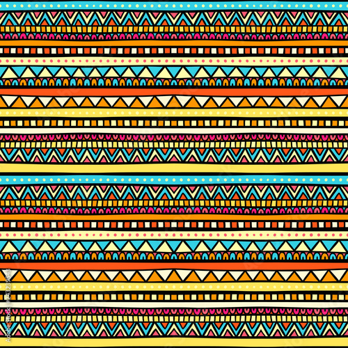 tribal yellow and blue pattern