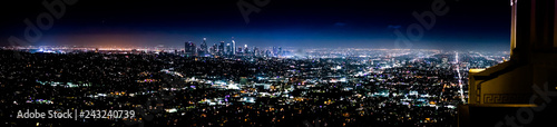 Los Angeles Skyline at Night at Griffith Observatory © tagsmylife