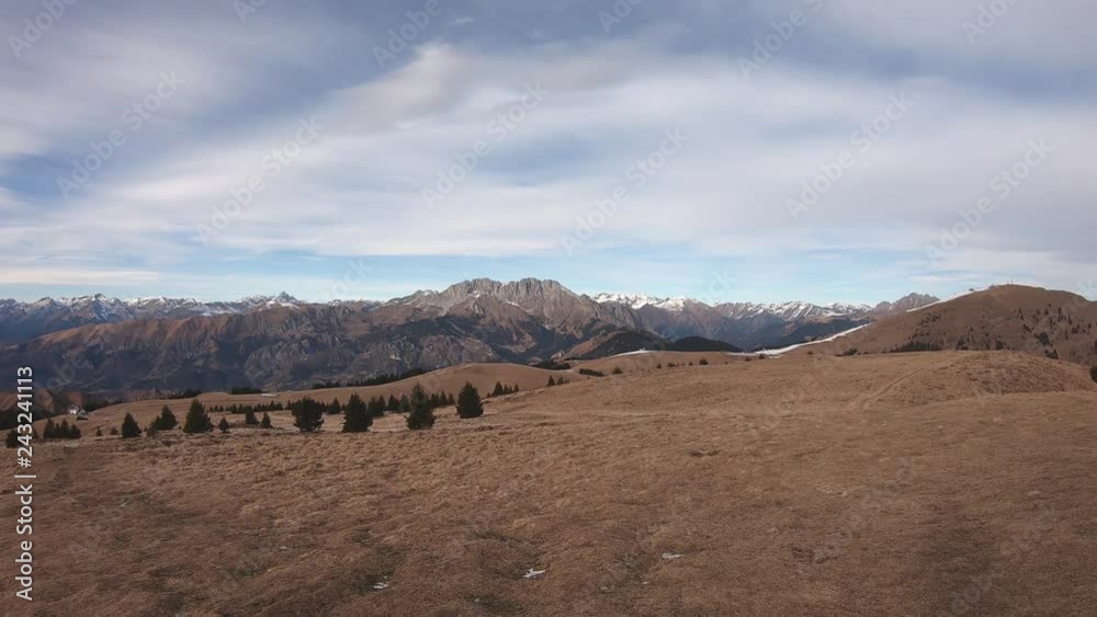 Wonderful landscape at Monte Pora area and to Presolana mountain range in winter dry season. Orobie alps, Bergamo, Lombardy, Italy Wonderful landscape at Monte Pora area and to Presolana mountain range in winter dry season. Orobie alps, Bergamo, Lombardy, Italy