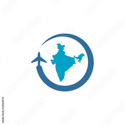 modern  India  Business And Travel Logo Design Inspiration