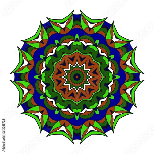 Modern Decorative floral mandala. Decorative Cicle ornament. Floral design. Vector illustration.