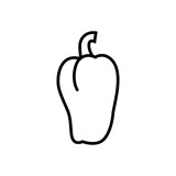 Bell pepper icon. Graphic elements for your design