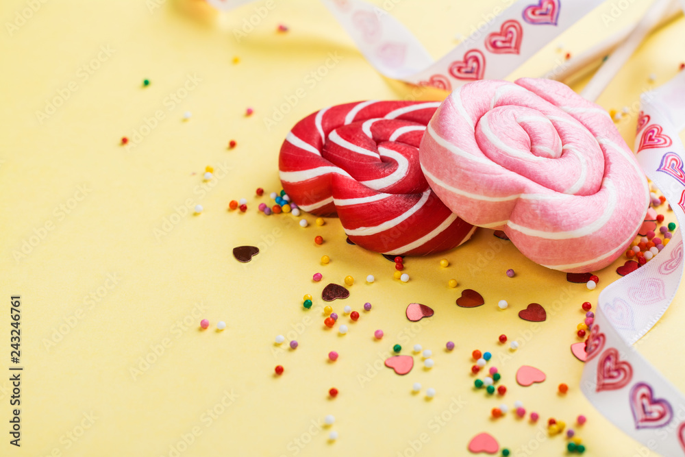 Heart shaped lollipops Heart shaped lollipops