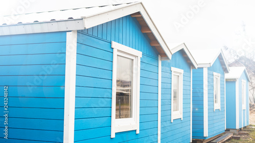 Scandinavian architecture - a blue house