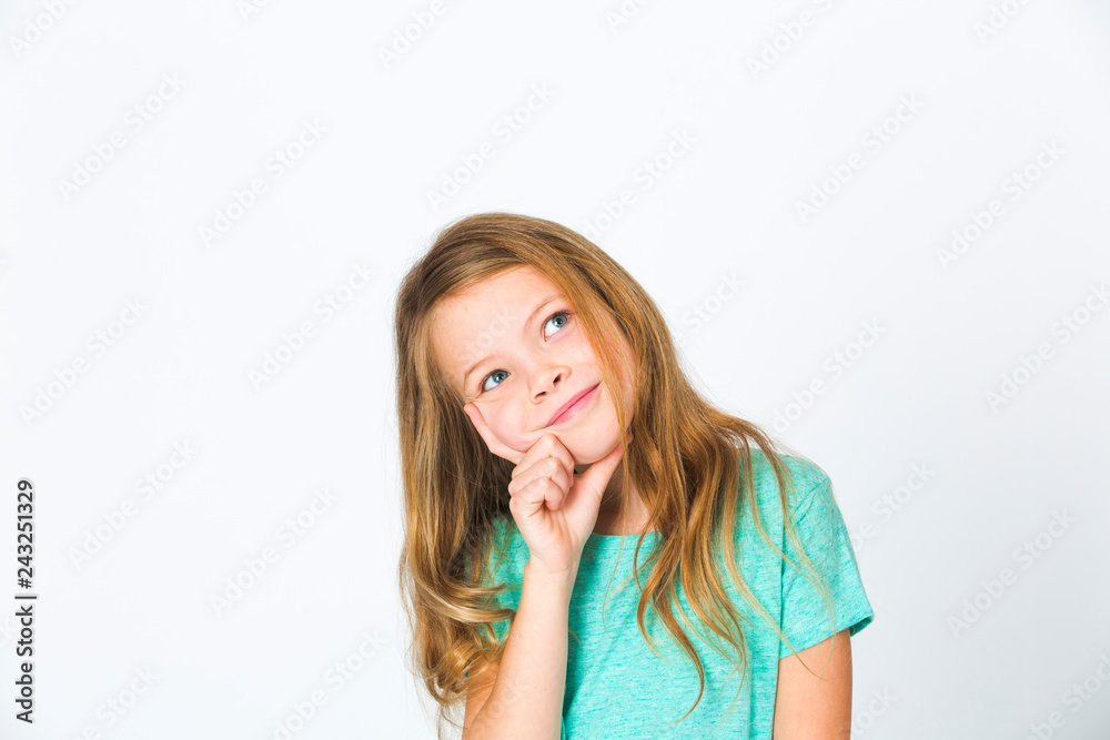 portrait of young, pretty girl with blond hair in the studio portrait of young, pretty girl with blond hair in the studio