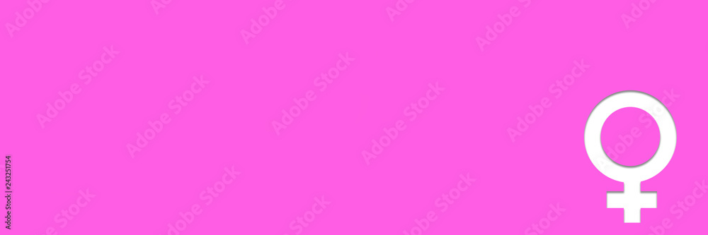 Illustration with women's sign Illustration with women's sign
