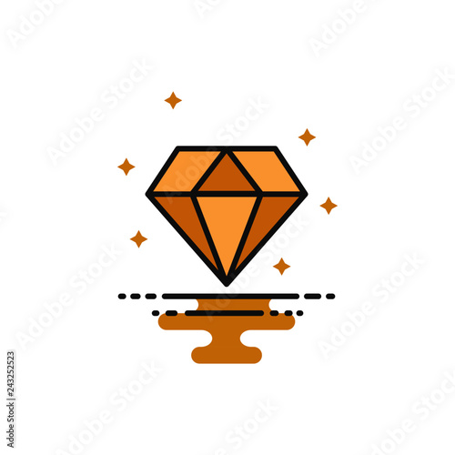 illustration of topaz icon on white background photo