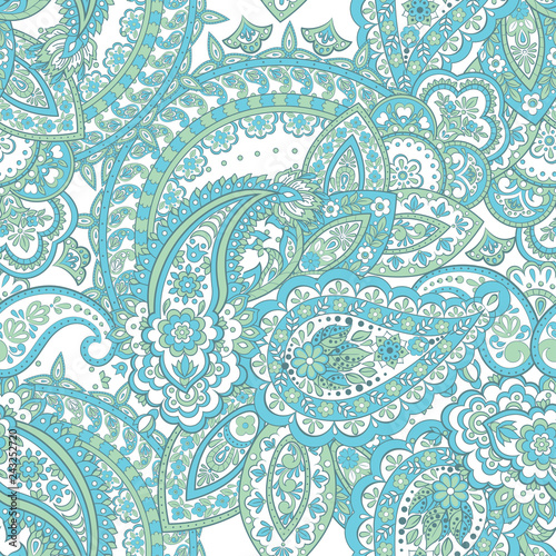 Paisley pattern. seamless vintage floral background