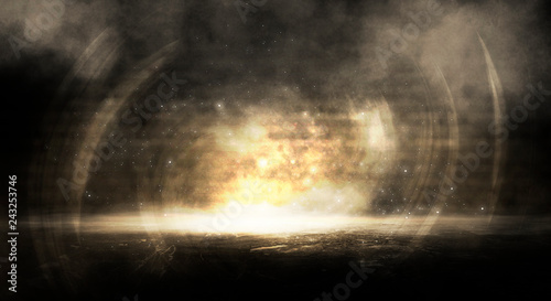 Background of an empty dark...