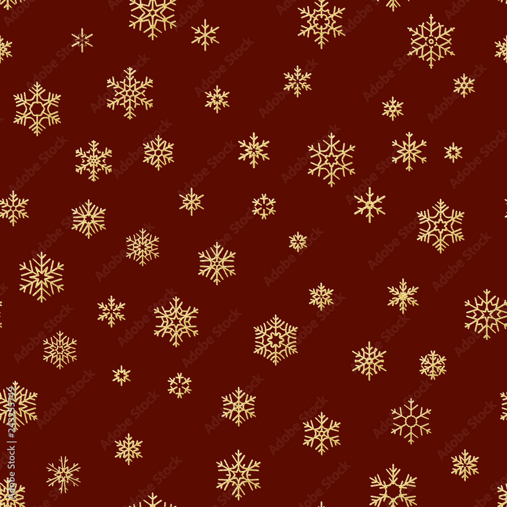 Christmas seamless pattern from white snowflakes on red background. EPS 10 Christmas seamless pattern from white snowflakes on red background. EPS 10