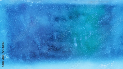ice background, blue frozen texture © sgonin